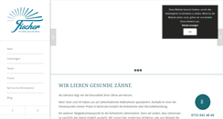 Desktop Screenshot of fischer-zahnarzt.de