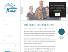 Tablet Screenshot of fischer-zahnarzt.de